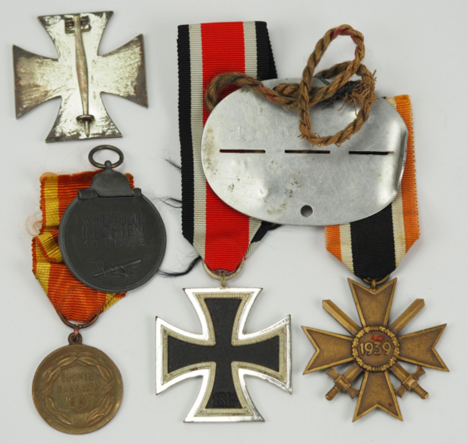 Nachlass eines Finnland-Kämpfers.1.) Eisernes Kreuz, 1939, 1. Klasse, 2.) ebenso, 2. Klasse, 3.) - Bild 3 aus 3
