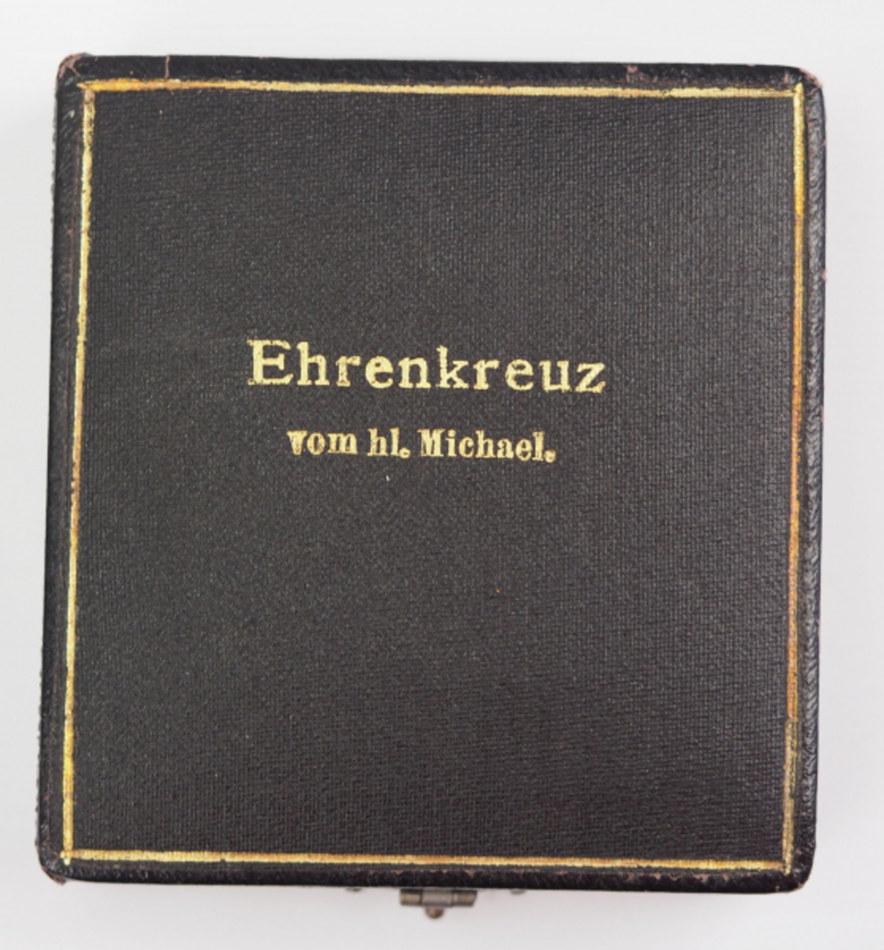 Bayern: Verdienstorden vom Heiligen Michael, Ehrenkreuz (1910-1918), Etui.Schwarzes - Bild 2 aus 5
