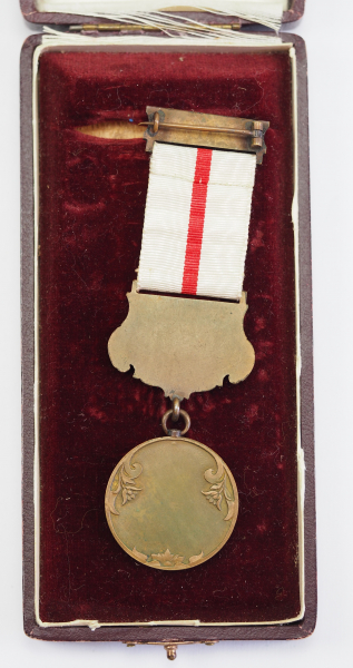 Türkei: Medaille des Roten Halbmond, in Bronze, mit Datumsspange, im Etui.Bronze, teilweise - Image 2 of 2