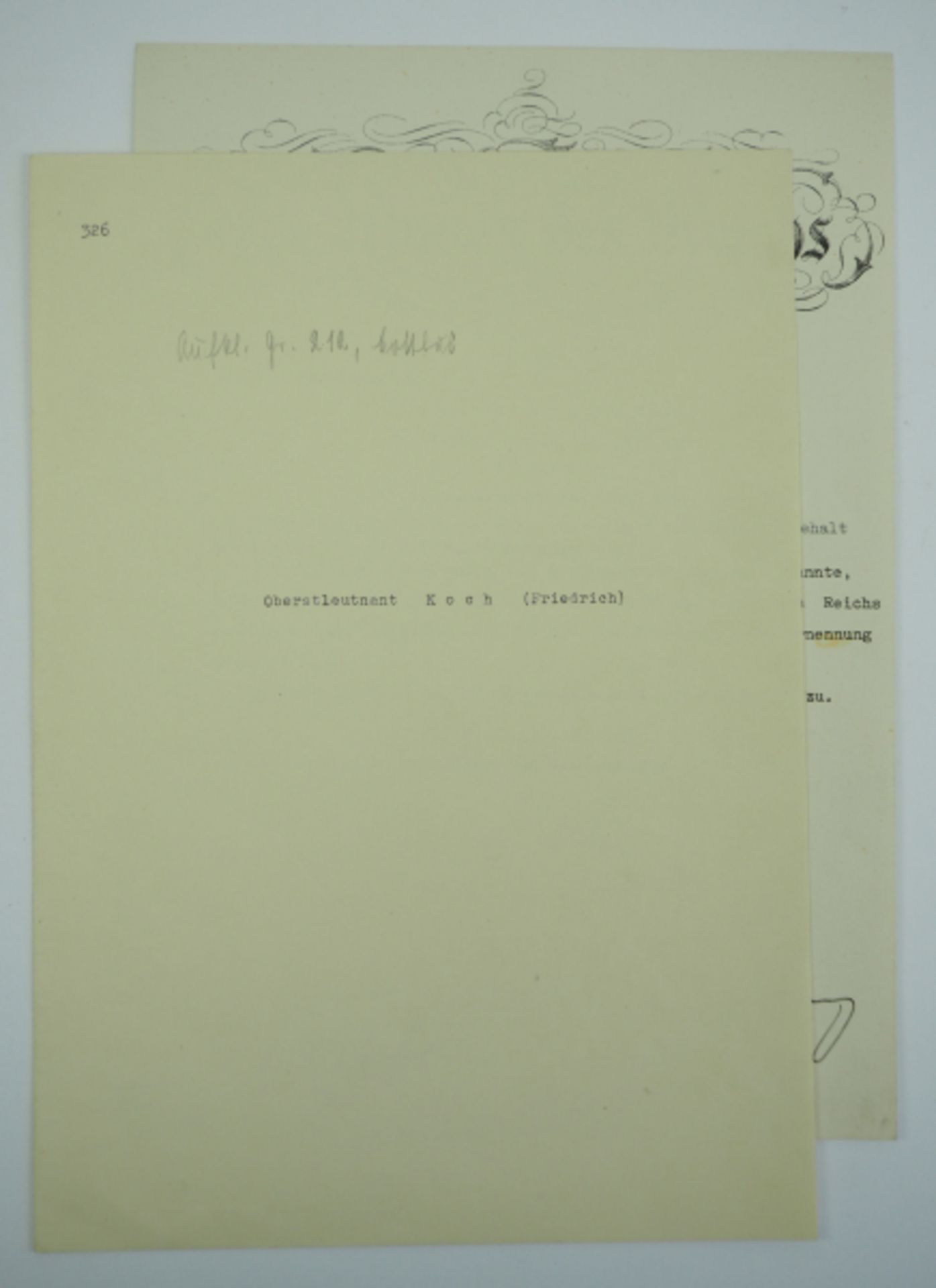 Hitler, Adolf / Göring, Hermann / v. Blomberg, Werner.Patent für einen Major, Vordruck, - Image 5 of 5