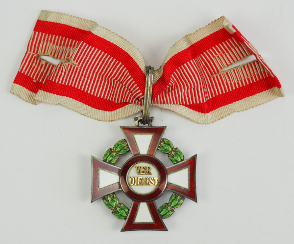 Österreich: Militärverdienstkreuz, 2. Klasse mit Kriegsdekoration, im Etui.Silber, teilweise - Image 2 of 10