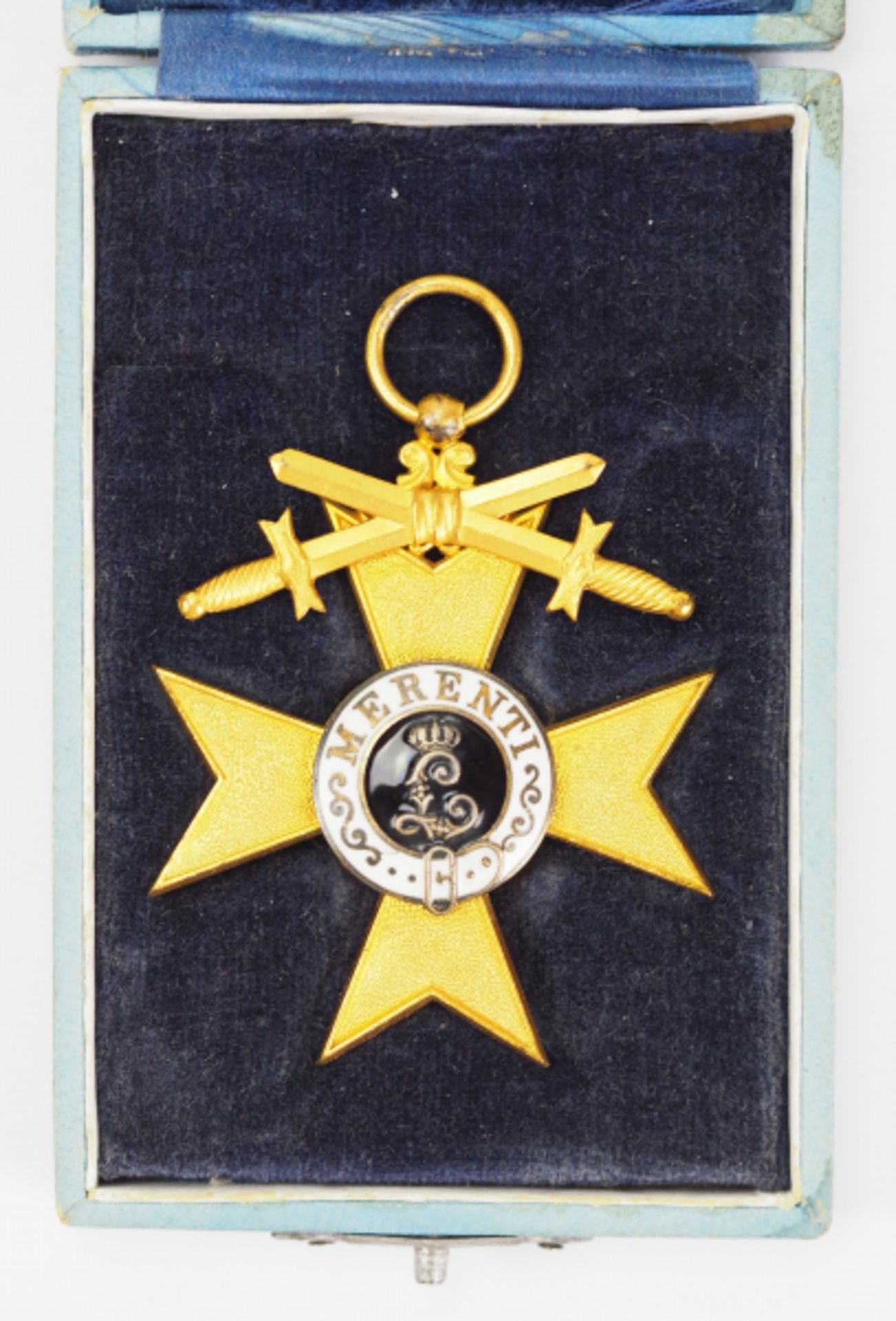 Bayern: Militär-Verdienstkreuz, 1. Klasse, mit Schwertern, im Etui - Ausführung ab 1917. - Bild 2 aus 4