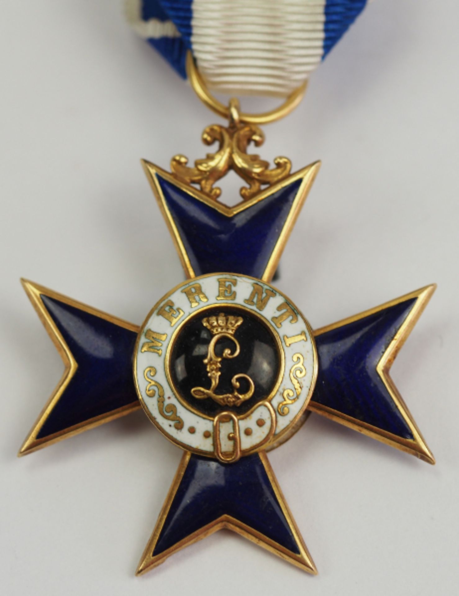 Bayern: Militär-Verdienst-Orden, Ritterkreuz 2. Klasse ohne Flammen (1866-1905).Gold, teilweise - Bild 2 aus 5