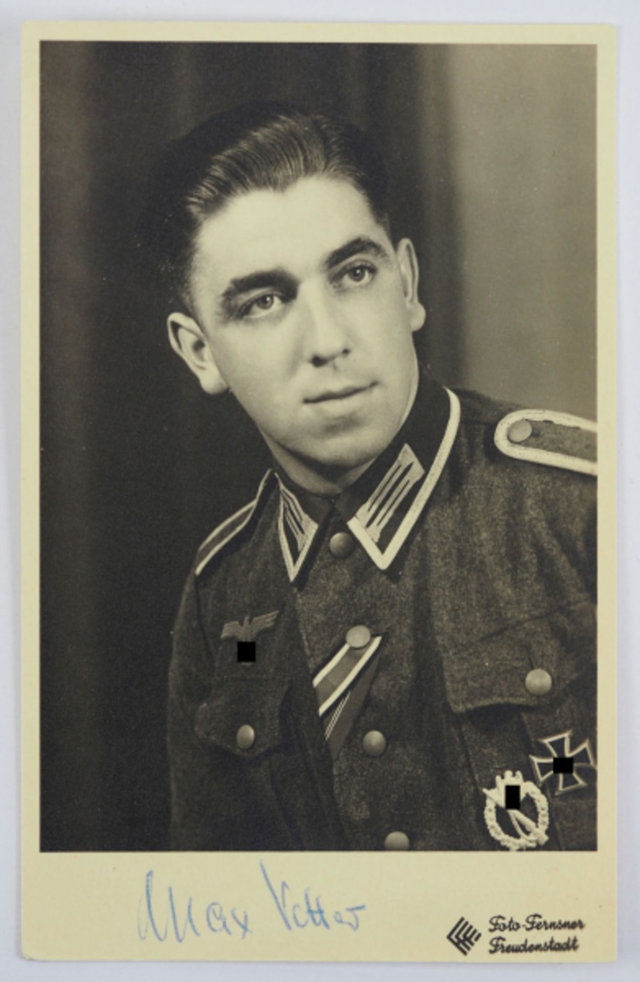 Vetter, Max.(1920-2005). Träger des Ritterkreuzes, Unteroffizier und Zugführer der 1./ Grenadier-