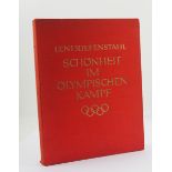 Riefenstahl, Leni: Schönheit im Olympischen Kampf.Im Deutschen Verlag, Berlin, 1936. Roter,