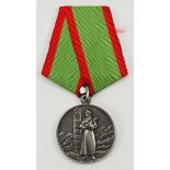 Sowjetunion: Medaille für den Schutz der Staatsgrenzen der UdSSR.Versilbert, an Pentagonalspange.
