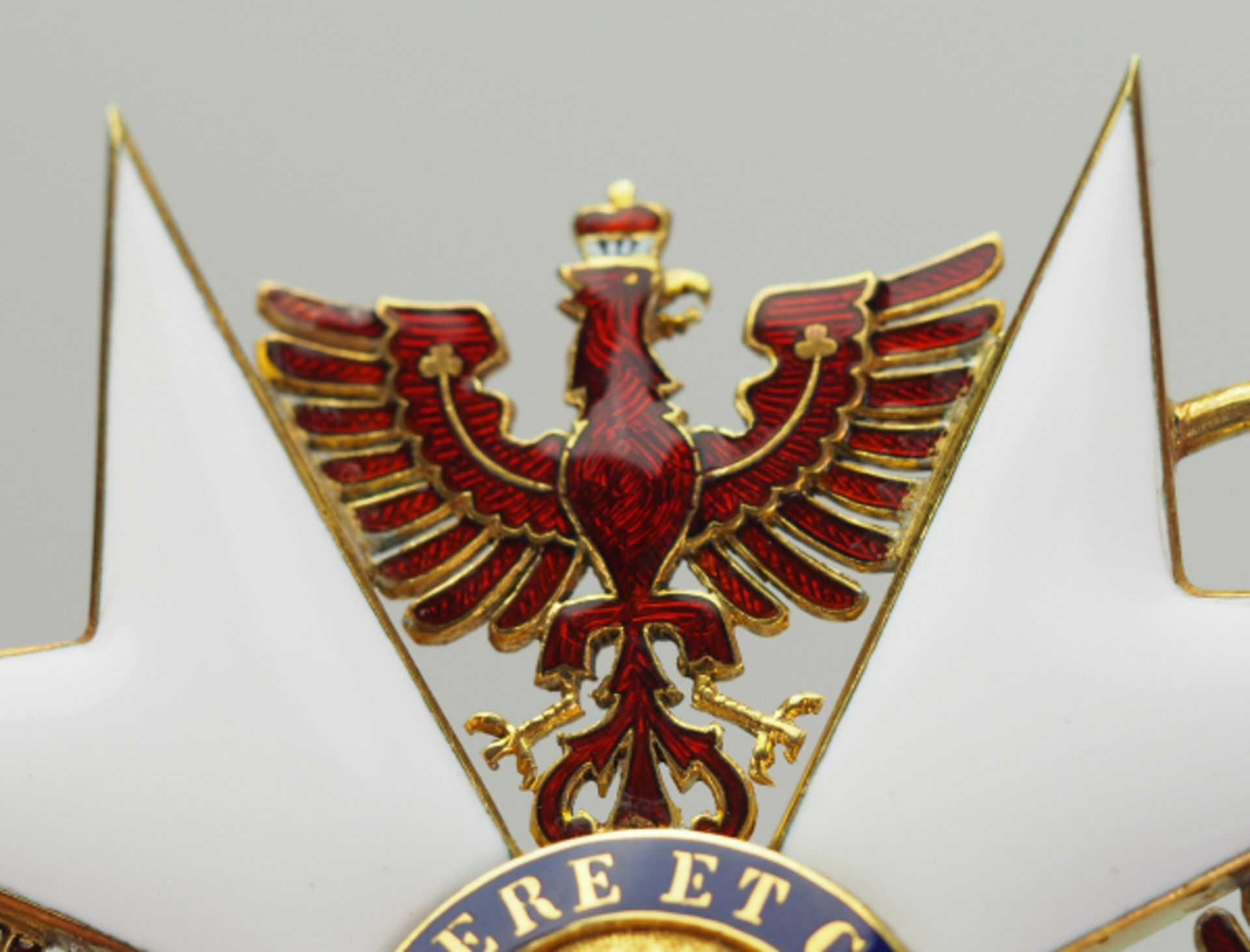 Preussen: Roter Adler Orden, 4. Modell (1885-1917), Großkreuz Kleinod.Gold, teilweise emailliert, - Bild 4 aus 7