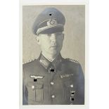 Heyser, Kurt.(1894-1974). Generalmajor, ihm wurde das Ritterkreuz am 26. Mai 1940 als Kommandeur des