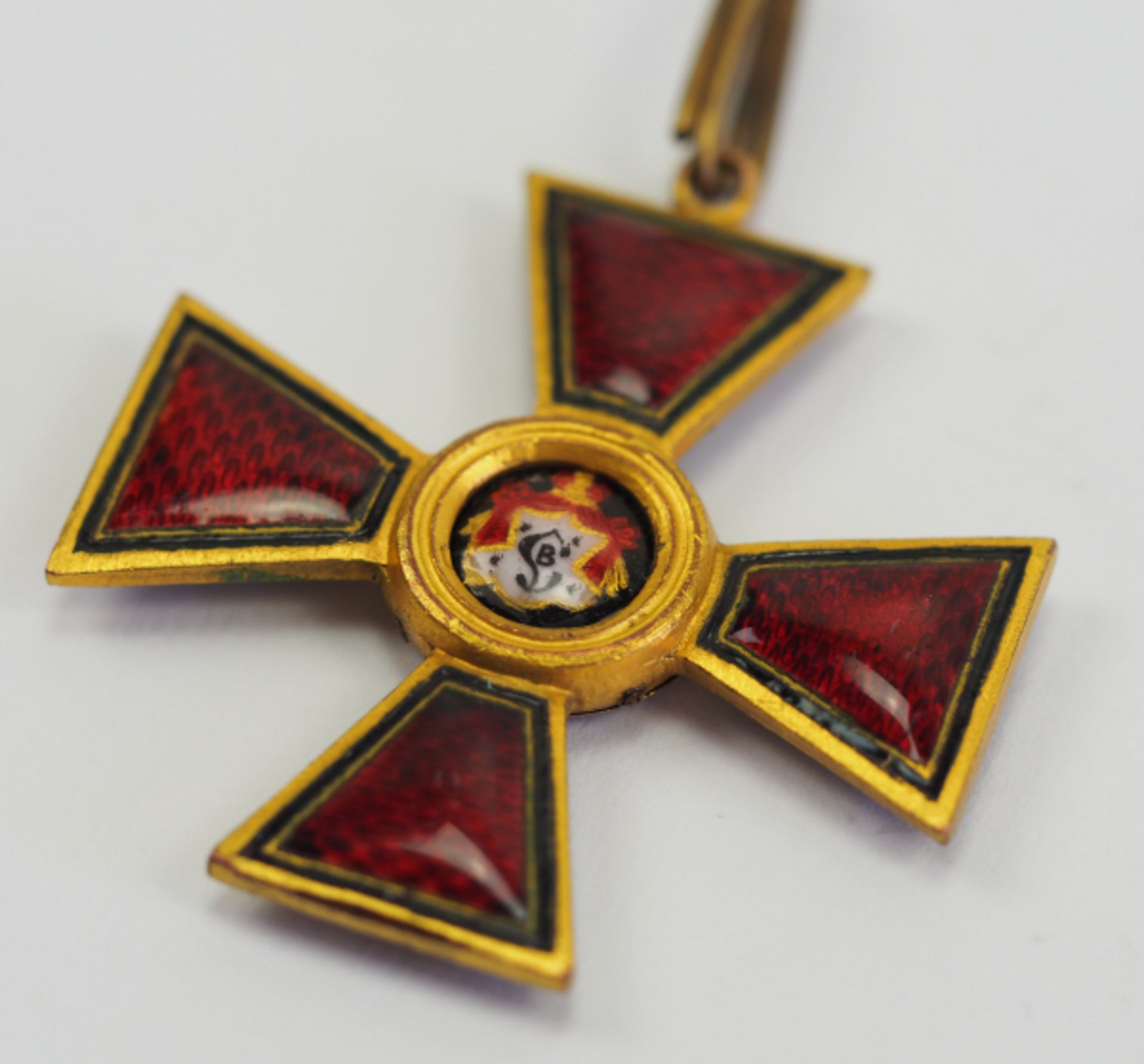 Russland: St. Wladimir Orden, 3. Klasse.Bronze vergoldet, teilweise emailliert, separat - Image 2 of 3