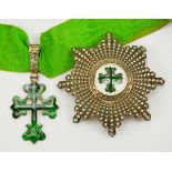 Portugal: Militärischer Orden des hl. Benedikt von Aviz, 4. Modell (seit 1910), Großoffiziers Satz.