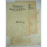 Baden: Urkundennachlass des Amtmann Dr. J.D. in Heidelberg.- Patent zum Amtmann in Heidelberg (