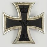 Preussen: Eisernes Kreuz, 1914, 1. Klasse - Deumer.Geschwärzter Eisenkern, silberne Zarge,