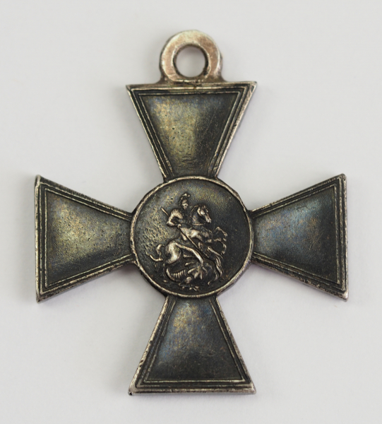 Russland: St. Georgs Orden, 1. Modell, 2. Ausführung (1807-1856) Soldatenkreuz.Silber, mit - Image 3 of 3