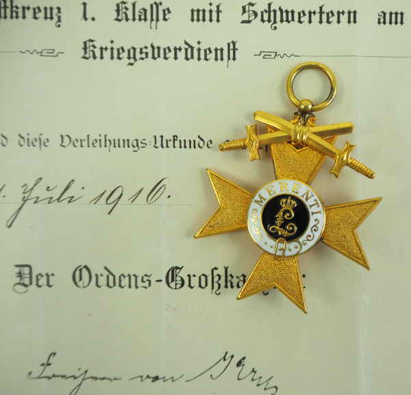 Bayern: Nachlass eines Feldpostsekretärs mit dem Militär-Verdienst-Kreuz 1. Klasse mit Schwertern. - Image 2 of 4