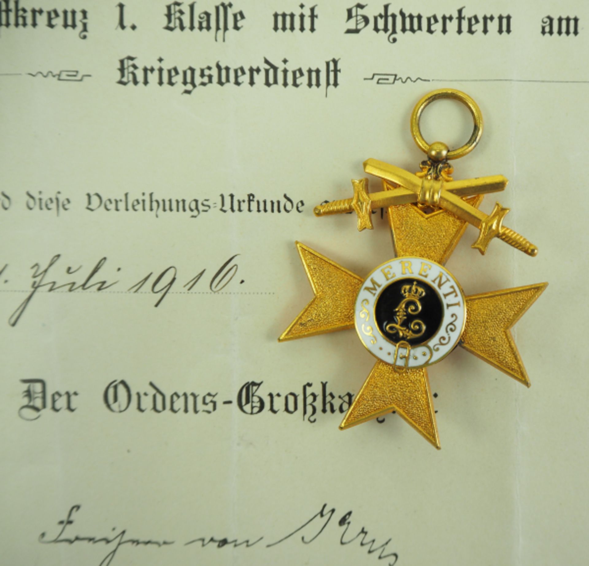 Bayern: Nachlass eines Feldpostsekretärs mit dem Militär-Verdienst-Kreuz 1. Klasse mit Schwertern. - Bild 2 aus 4