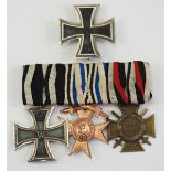 Bayern: Nachlass eines Frontkämpfers.1.) Preussen: Eisernes Kreuz, 1914, 1. Klasse, unterhalb des