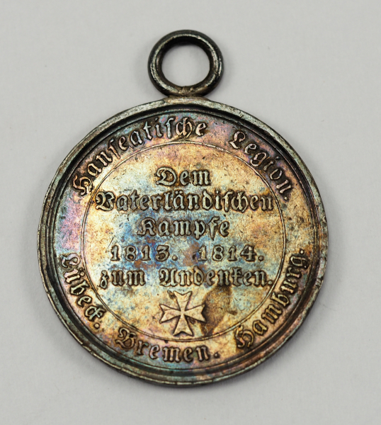 Hansestädte: Medaille der Hanseatischen Legion 1814.Silber.Zustand: II-- - -23.00 % buyer's - Image 2 of 2