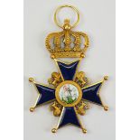 Hannover: St. Georgs-Orden, Kreuz des Ordens.Gold, teilweise emailliert, fein flingiert und