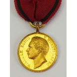 Württemberg: Zivilverdienstmedaille, Wilhelm (1841-1864), in Gold - Abschlag.Bronze vergoldet und