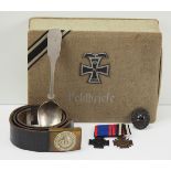 Oldenburg: Nachlass eines Weltkriegs-Veteranen.Patriotische Feldbriefe Box, darin enthalten die