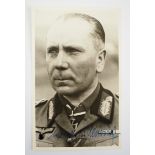 Nehring, Walther-K.(1892-1983). General der Panzertruppe, Träger der 124. Schwerter zum