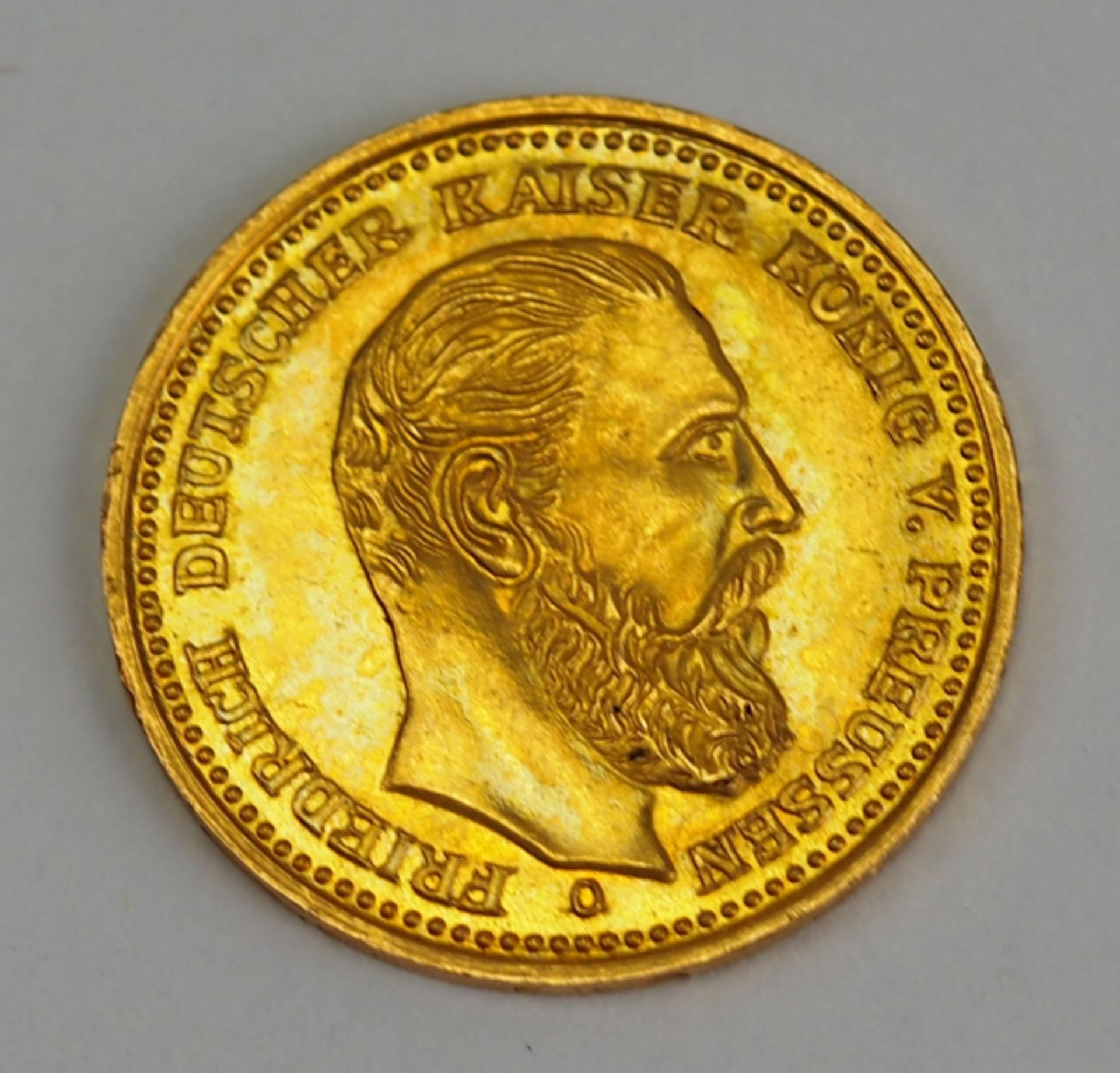 Preussen: 10 Mark, Friedrich, 1888.Gold, Münzzeichen D.Zustand: I-II- - -23.00 % buyer's premium