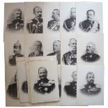 Preussen: Lot von 35 Kartonagefotos von Generalen und Fürsten - um 1870/71.Diverse, je im