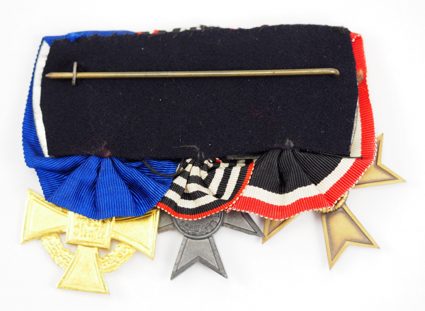 Ordenschnalle eines Beamten mit 3 Auszeichnungen.1.) Kriegsverdienstkreuz, 2. Klasse, 2.) - Image 2 of 2