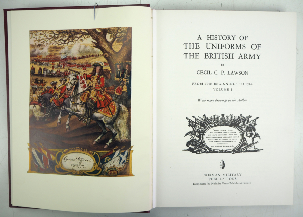 C.C.P. Lawson: A history of the uniforms of the British Army from the beginnings to 1760. Volume 1- - Image 2 of 4