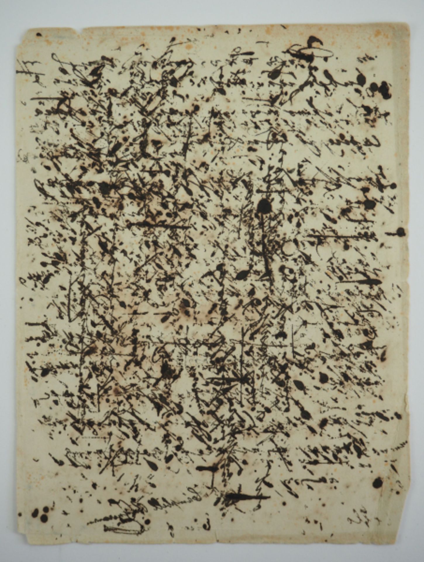 Marie Erbach: Tinten-Löschpapier.Stark gebraucht, Ihr Autograph darauf abgedruckt.Zustand: II-- - - - Image 2 of 2