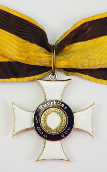 Württemberg: Militärverdienstorden, Wilhelm II., Groß- bzw. Komturkreuz.Silber vergoldet,
