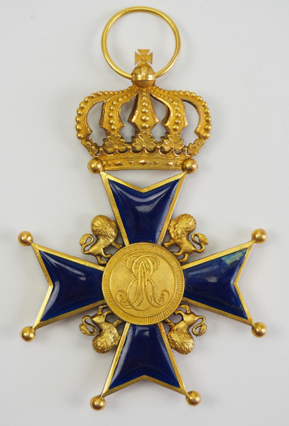 Hannover: St. Georgs-Orden, Kreuz des Ordens.Gold, teilweise emailliert, fein flingiert und - Image 3 of 5