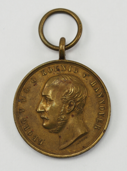 Hannover: Langensalza Medaille 1866.Bronze, Randname F. SCHMIEDEKIND.Zustand: II- - -23.00 % buyer's