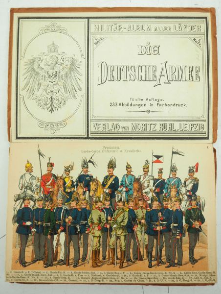 Militär-Album aller Länder: Die deutsche Armee. Heft 1. Fünfte Auflage.M. Ruhl, Leipzig. - Image 2 of 2