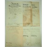 Baden, Friedrich I. und II. - Sammlung Autographen.- Friedrich I. 1859,- Friedrich I. 1863,-