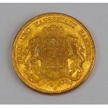 Hamburg: 20 Mark, 1906.Gold, Münzzeichen J.Zustand: I-II- - -23.00 % buyer's premium on the hammer