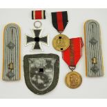 Nachlass eines Hauptmann und Krim-Veteranen.1.) Eisernes Kreuz, 1939, 2. Klasse, 2.) Medaille zur