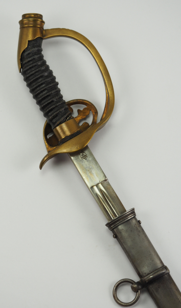 Preussen: Degen M1889 für Offiziere - wwZ.Zweifach gekehlte Klinge, Hersteller wwZ an der Wurzel, - Image 3 of 3