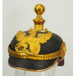 Baden: Helm für einen Fähnrich im Feldartillerie-Regiment Nr. 14, 30, 50, 66 oder 76.Schwarze