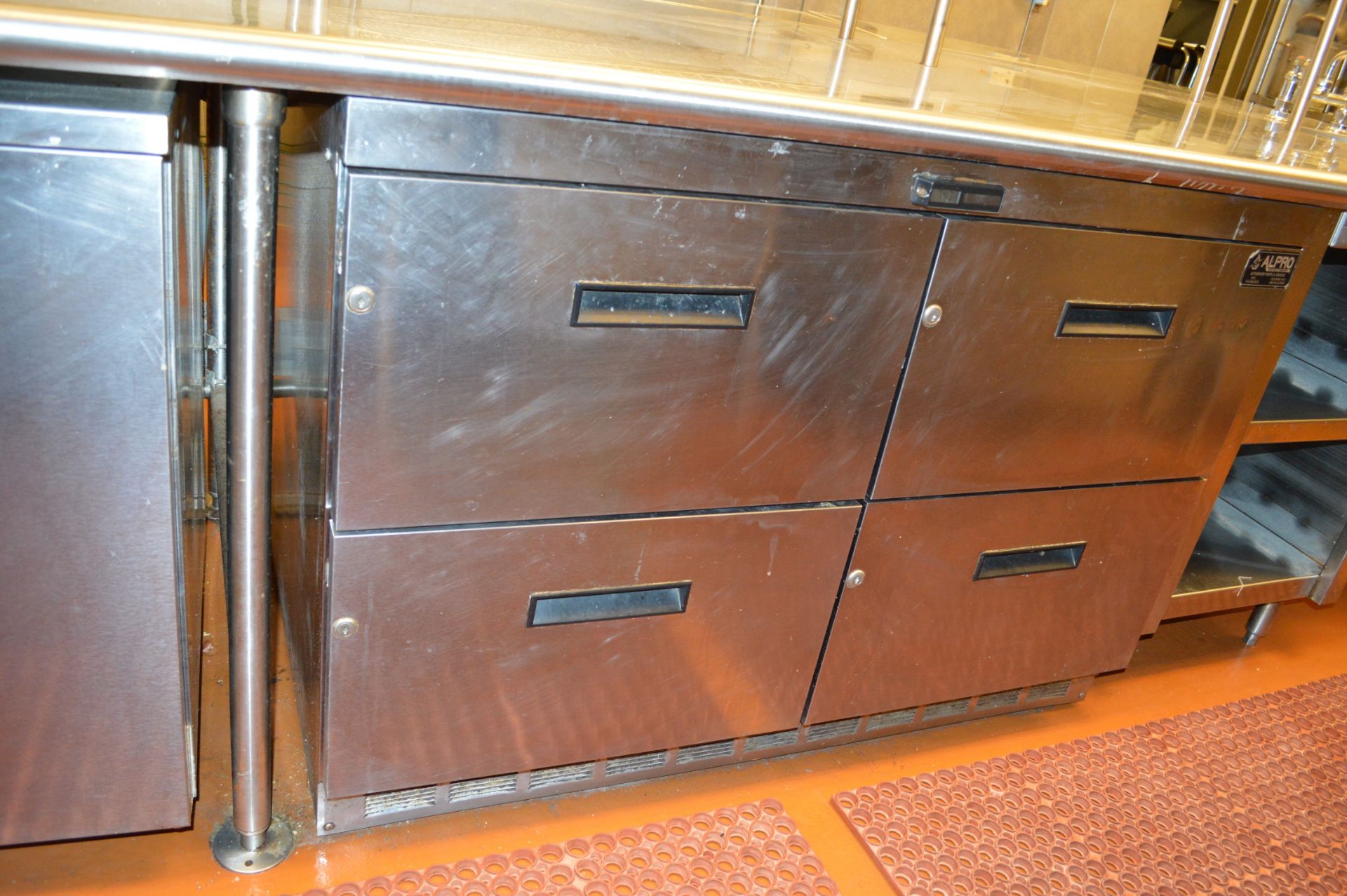 DELFIELD 4 DRAWER REFIGERATED LOW BOY - Image 3 of 3