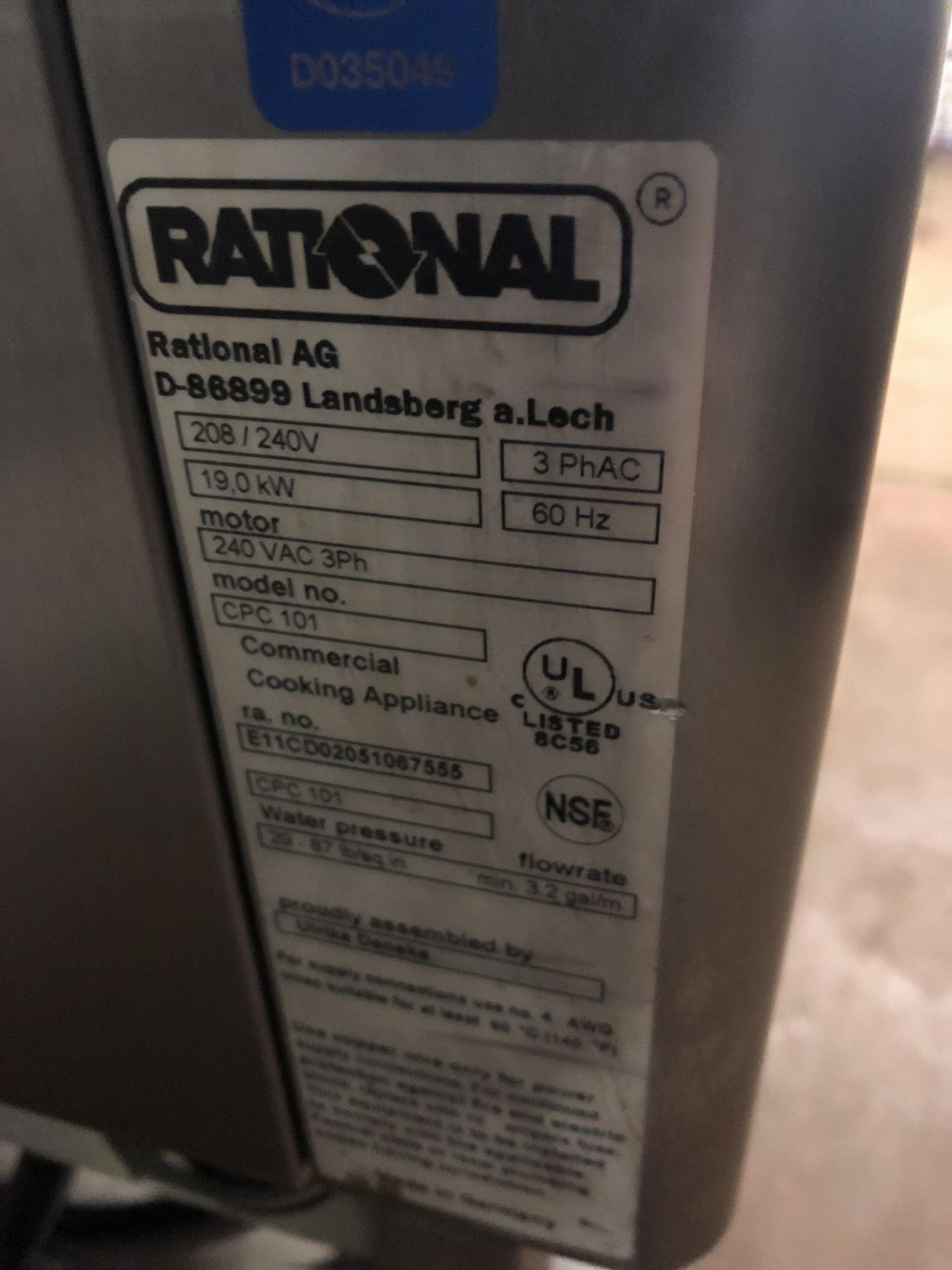 RATIONAL COMMERCIAL OVEN TOP OF THE LINE - Image 6 of 6