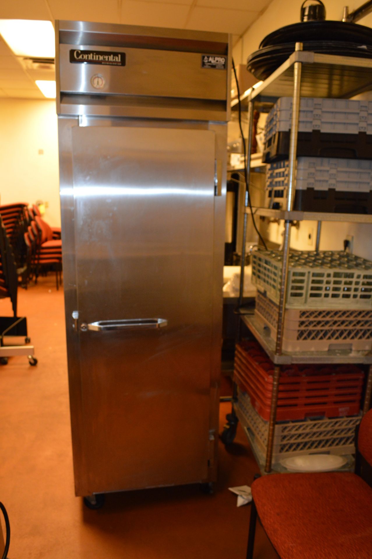 2 DOOR STAINLESS STEEL PASS THROUGH CONTINENTAL REFRIGERATOR