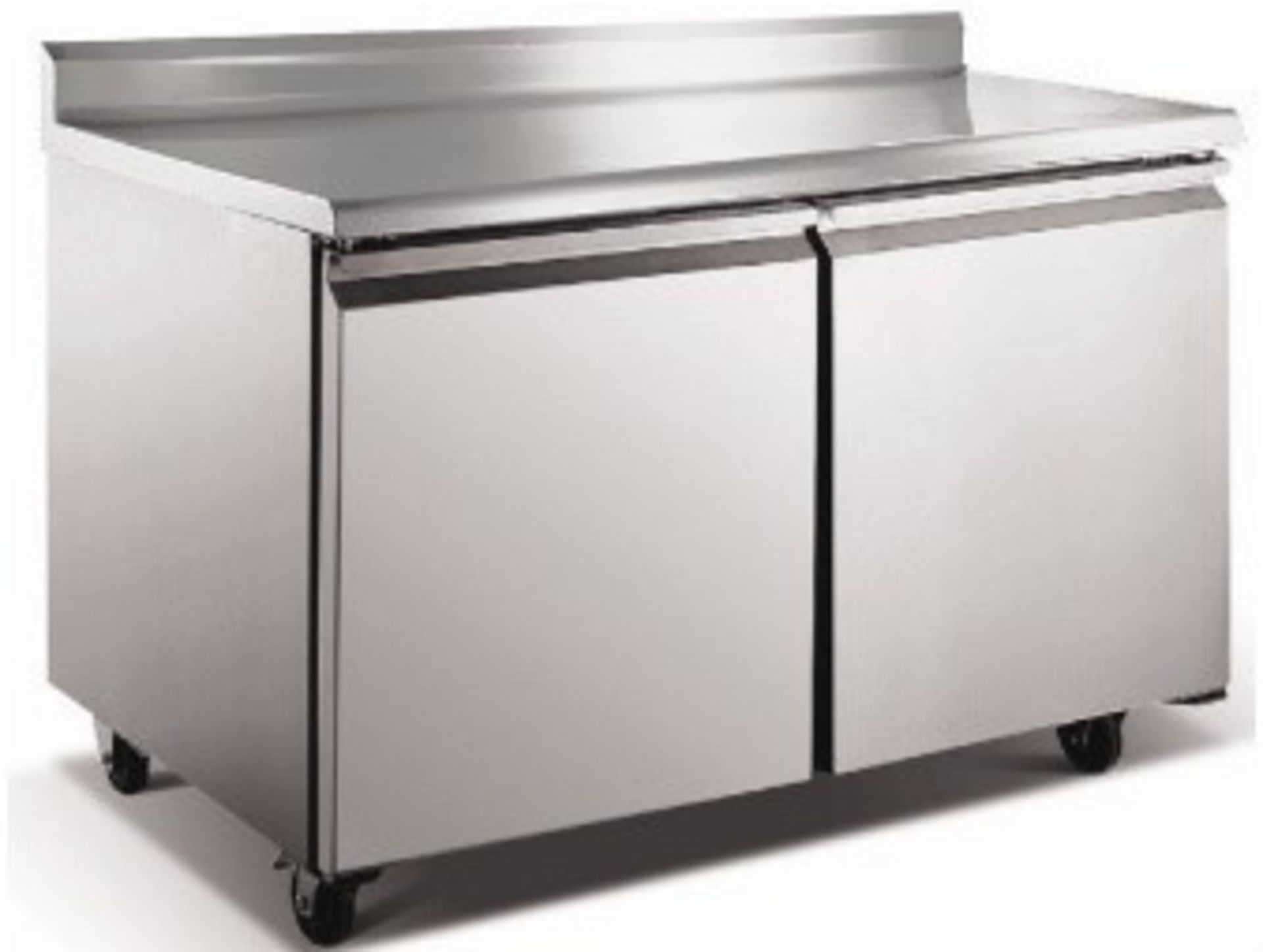 EQ Steel  Worktop Freezer 89 Gal, Silver Model #:UWT48F L*W*H (inch):47.25*29.5*38.75 Weight (lbs):