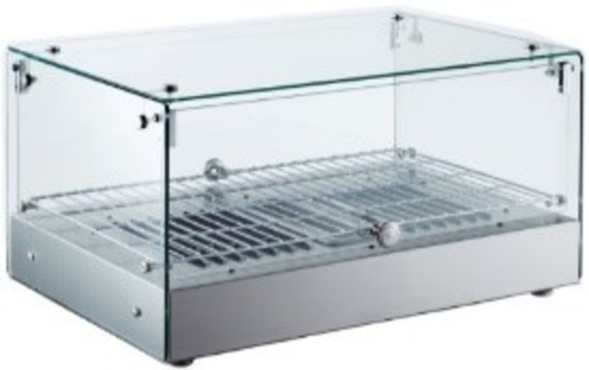 EQ Commercial Heating  Countertop squared Display Flat Net glass Stainless steel Model #:RTR-35L L*