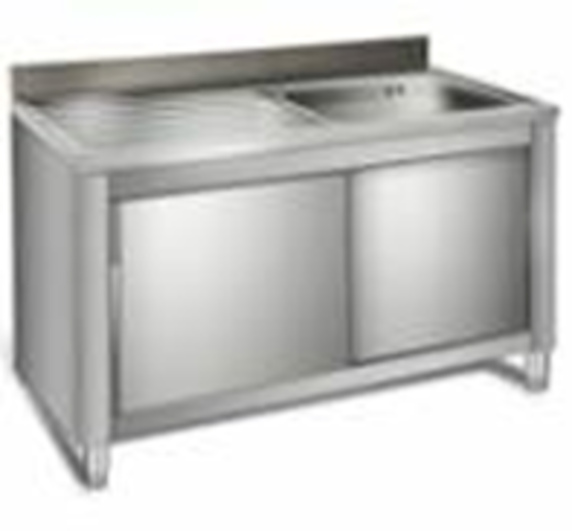 sink units with sliding door, with one bowl in the right size:1000x600x(950+100)mm Model #:SSR106BL1