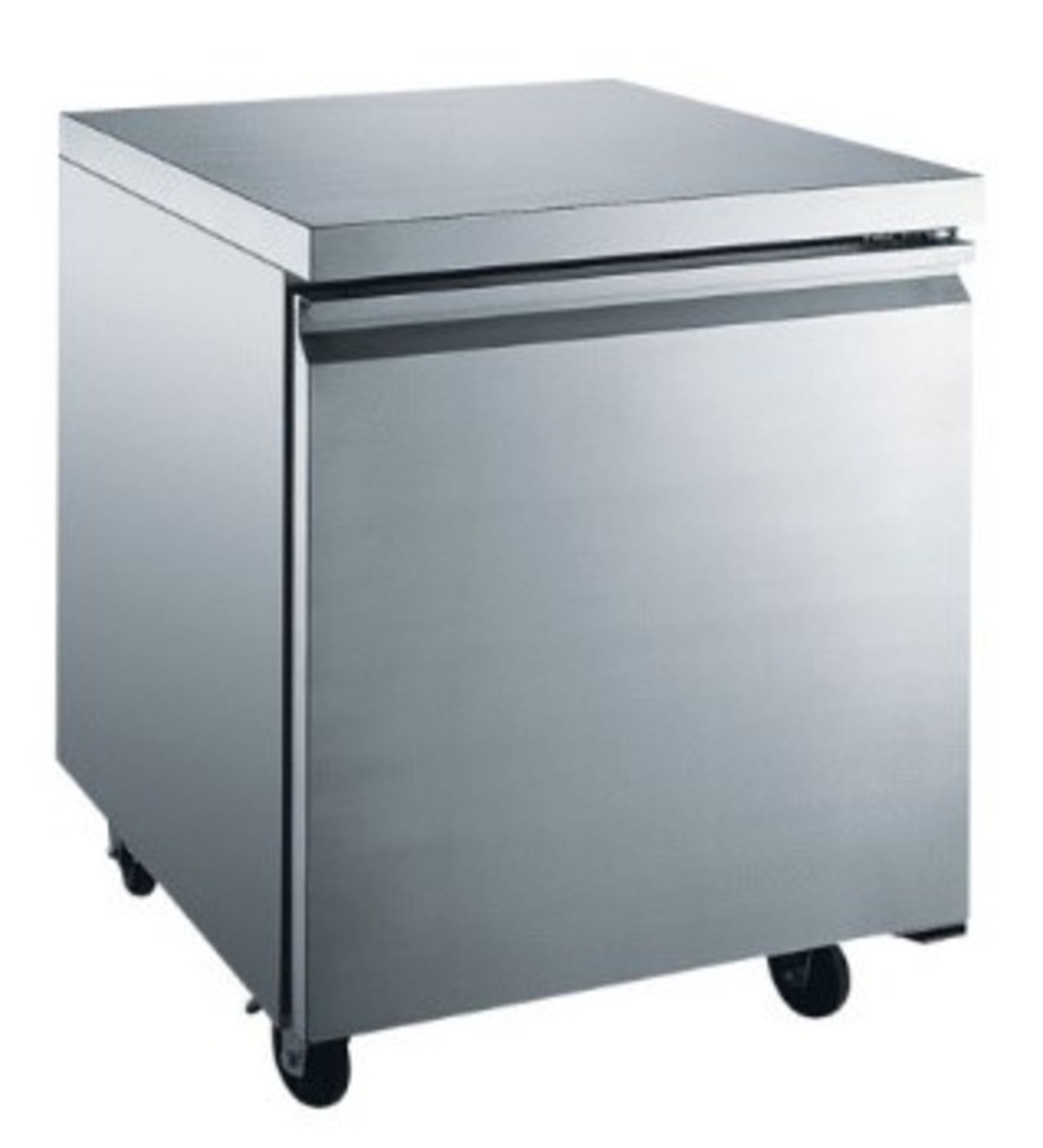 EQ Steel Undercounter Freezer 47 Gal, Silver Model #:UUC27F L*W*H (inch):27*29.5*35.25 Weight (
