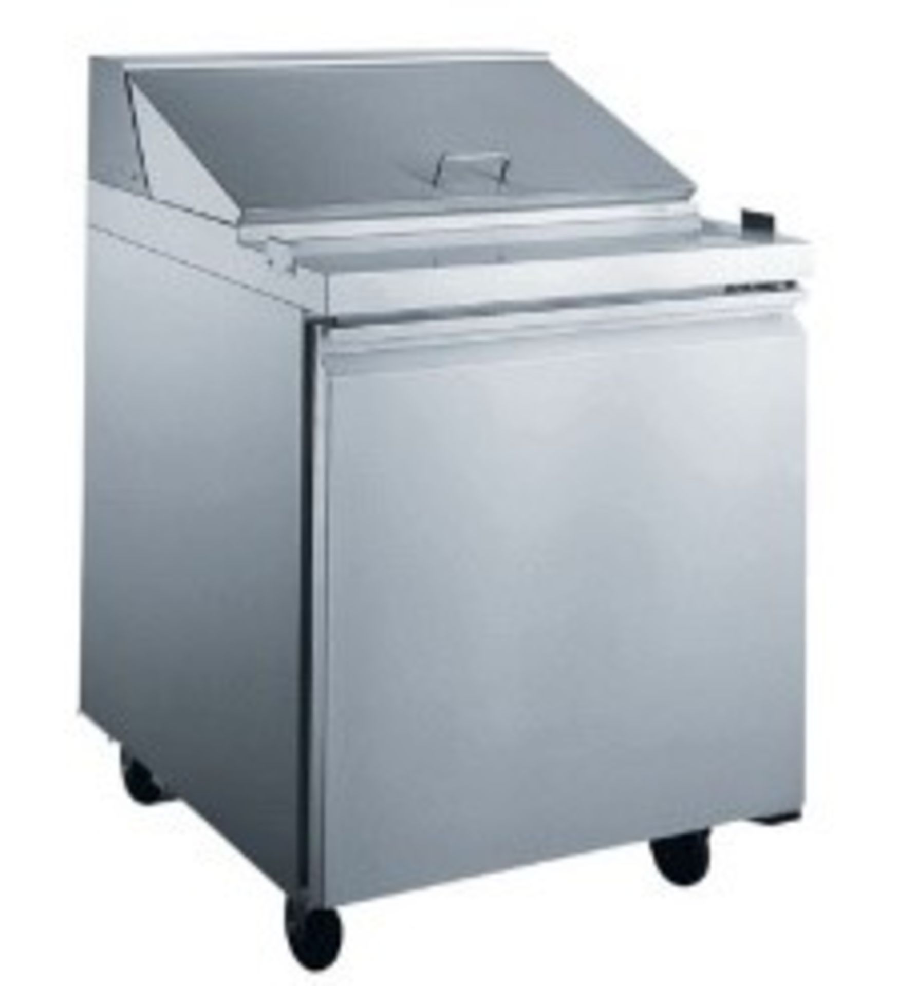 EQ Steel Food Prep Table Refrigerator 42 Gal, Silver Model #:SCL1 E HC L*W*H (inch):27.5*29.5*42.37