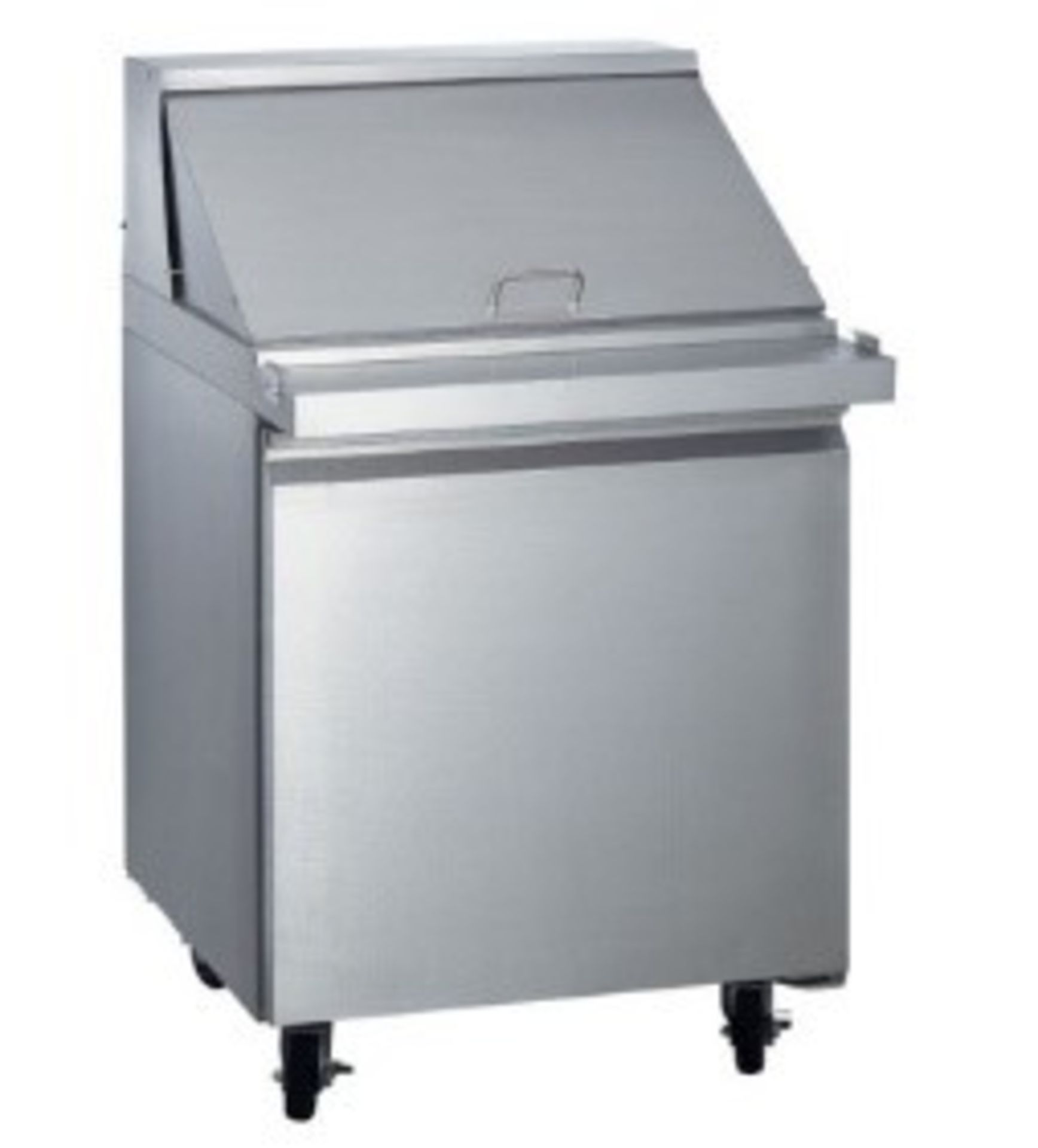 EQ Steel Food Prep Table Refrigerator 42 Gal, Silver Model #:SCLM1 L*W*H (inch):27.5*34*45.87 Weight