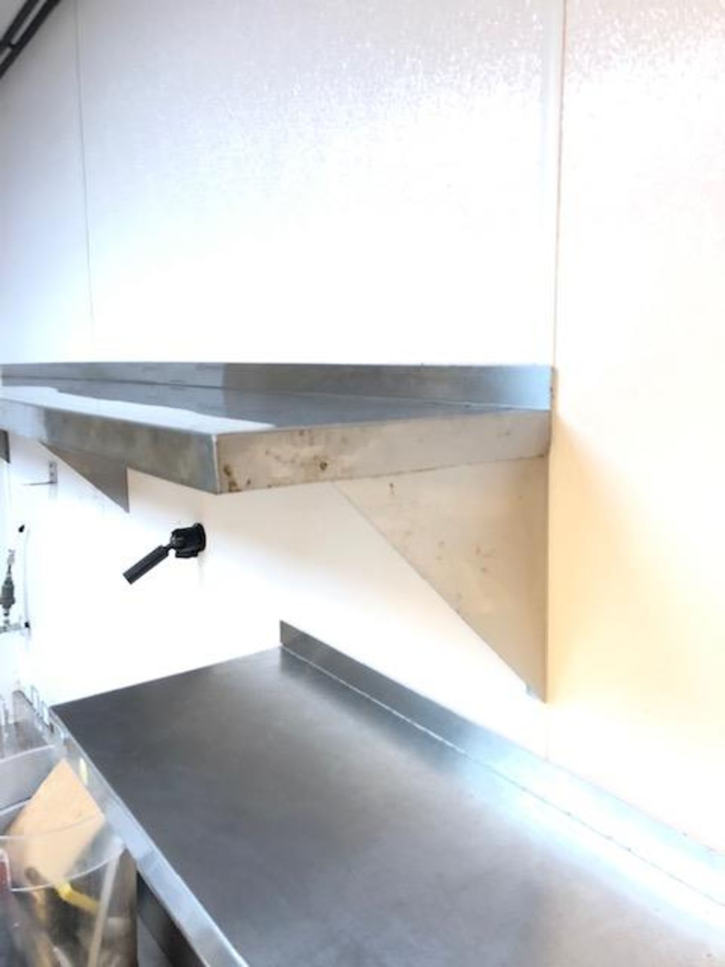 STAINLESS STEEL WALL SHELF 7 FOOT - Image 2 of 3