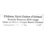 2010 Massif d'Uchaux Cotes du Rhone Villages, Chateau Saint Esteve, Rhone, France, 12 bottles